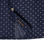 Burnside Short Sleeve Button Down Shirt // Blue Floral (M)