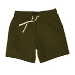 Seaside Volley 6" Shorts // Dark Olive (L)