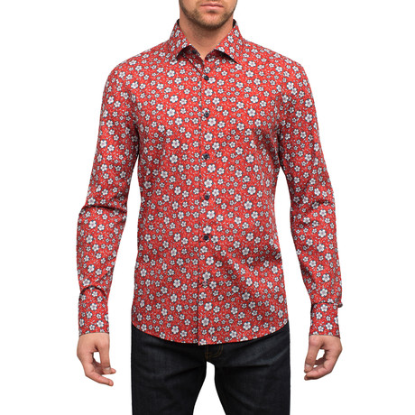 Wesley Woven Shirt // Red (S)