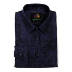 Julian Woven Shirt // Navy (S)