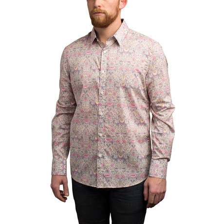 Kelvin Woven Shirt // Pink (S)