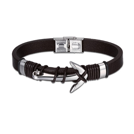 Harpoon Design Leather Bracelet