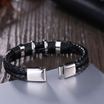 X Marks The Spot Leather Bracelet