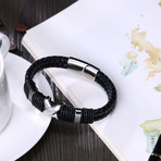 X Marks The Spot Leather Bracelet