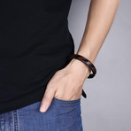 Horizontal Woven Leather Bracelet