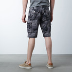 Solid Shorts // Black Camo (38)