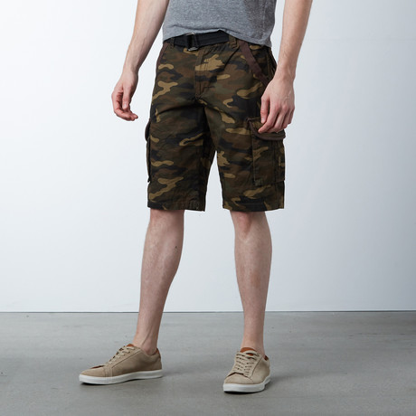 Solid Shorts // Brown Camo (30)