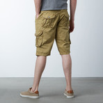 Twill Cargo Shorts // Khaki (34)