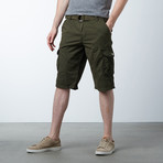 Twill Cargo Shorts // Olive (34)