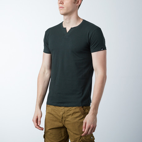 V-Notch T-Shirt // Olive (S)