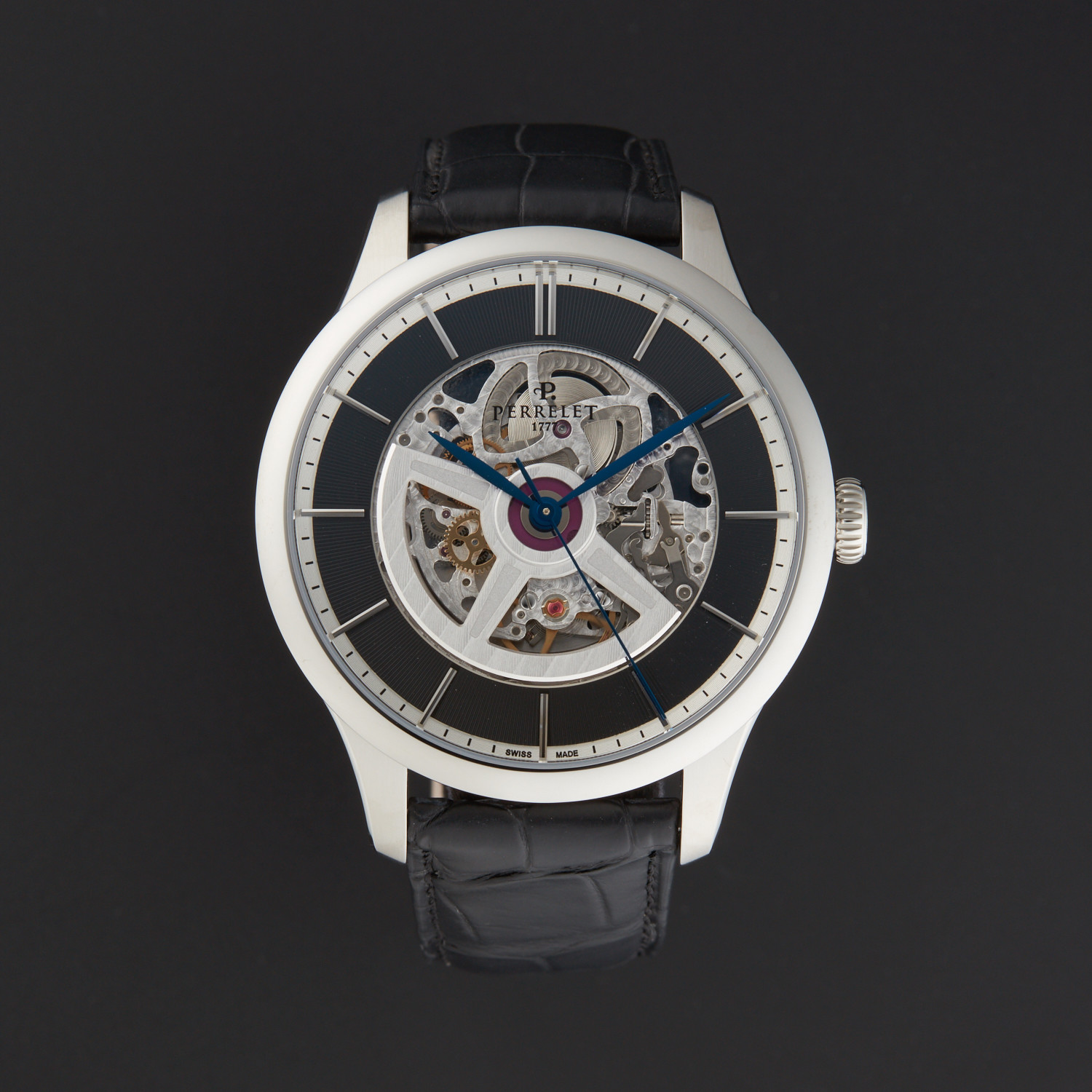 Perrelet First Class Double Rotor Skeleton Automatic A1091 2 Store Display Impressive Timepieces Touch of Modern