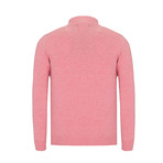 Zip-Up Sweater // Pink (S)