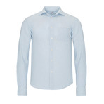 Linen Weave Shirt // Blue (L)