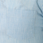 Stripe Weave Shirt // Blue (XL)