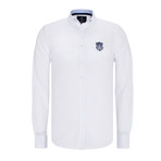 Contrast Trimmed Shirt // White (L)