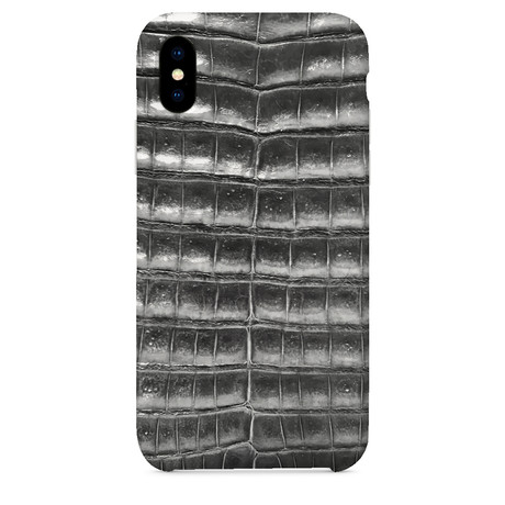 Genuine Crocodile iPhone Case // Gray (iPhone 7/8)