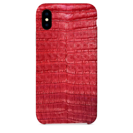 Genuine Crocodile iPhone Case // Red (iPhone 7/8)