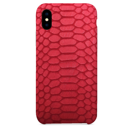 Embossed Python iPhone Case // Red (iPhone 7/8)