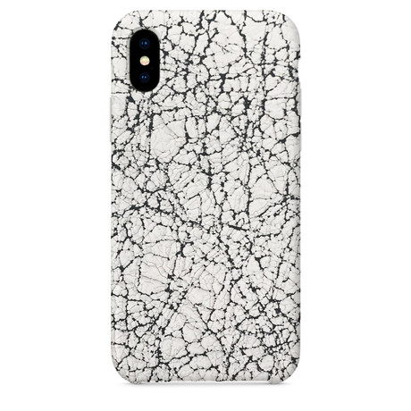 Cracked Leather iPhone Case // White (iPhone 7/8)