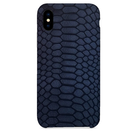 Embossed Python iPhone Case // Navy (iPhone 7/8)