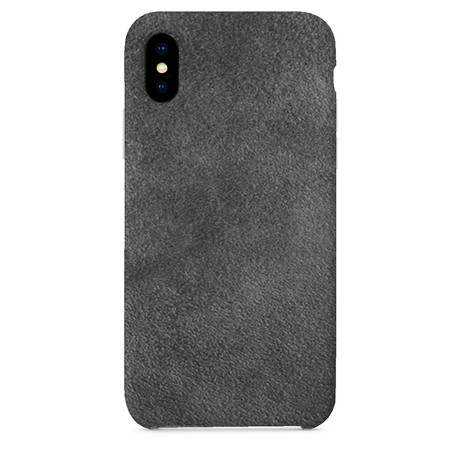 Suede iPhone Case // Grey (iPhone 7/8)