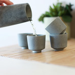 Soapstone Sake Set // Set of 4