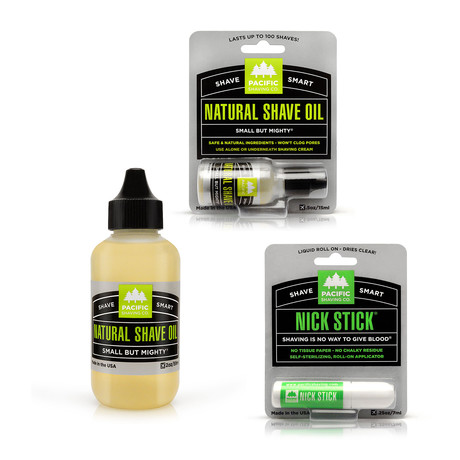 Natural Shaving Oil 2-Pack + Nick Stick