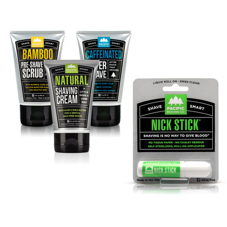 3-Step Essentials Shaving Set + Nick Stick