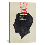 Never Stop Learning // Hannes Beer (26"W x 18"H x 0.75"D)