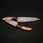 Damascus Chef Knife // 2 Piece Set // 9178