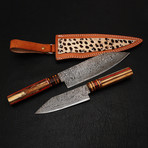 Damascus Chef Knife // 2 Piece Set // 9183