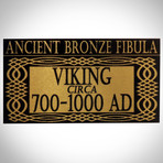 Ancient Viking Authentic Bronze Fibula // Museum Display