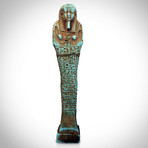 Ancient Egyptian Authentic Large Blue Glazed Tomb Statue // Museum Display