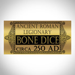 Ancient Roman Authentic Bone Dice // Museum Display