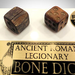 Ancient Roman Authentic Bone Dice // Museum Display