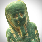 Ancient Egyptian Authentic Blue Glazed Tomb Statue // Museum Display