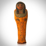 Ancient Egyptian Authentic Painted Wood Tomb Statue // Museum Display