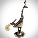 Antique Arab Peacock Kohl // Bottle Applicator