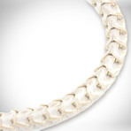 Rattlesnake Authentic Bone // Bracelet // White