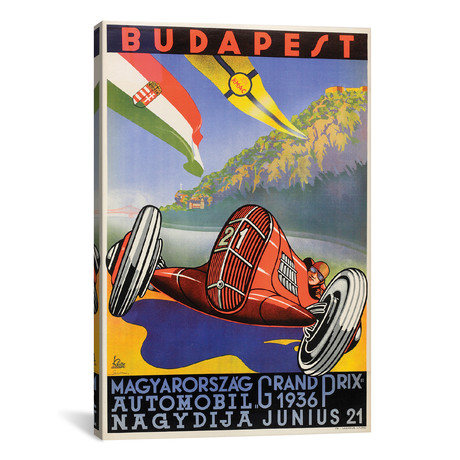 Budapest Grand Prix // 1936 (26"W x 18"H x 0.75"D)
