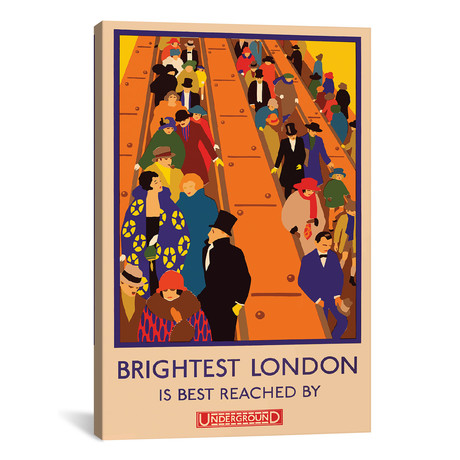 London Underground, Brightest London (26"W x 18"H x 0.75"D)