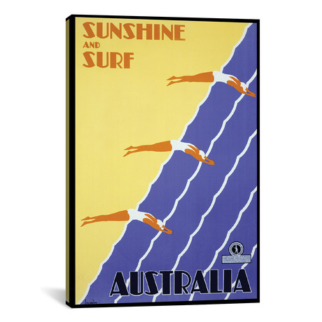 Sunshine + Surf Australia (26"W x 18"H x 0.75"D)