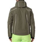 Lachtal Ski Jacket // Army Green + White (Euro: 48)