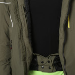 Lachtal Ski Jacket // Army Green + White (Euro: 44)