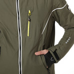 Lachtal Ski Jacket // Army Green + White (Euro: 50)