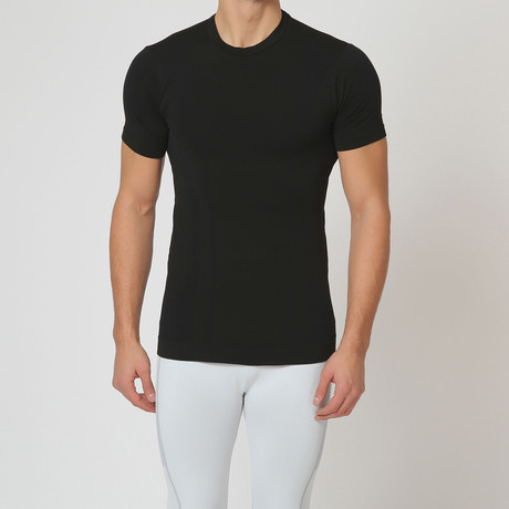 T-Shirt Short Sleeves Funtional Wear // Black (XS)