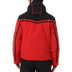 Chur Ski Jacket // Red + Black (Euro: 46)