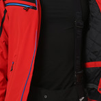 Chur Ski Jacket // Red + Black (Euro: 44)