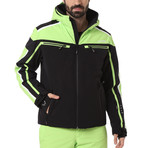 Chur Ski Jacket // Black + Lime Green (Euro: 56)