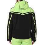Chur Ski Jacket // Black + Lime Green (Euro: 48)